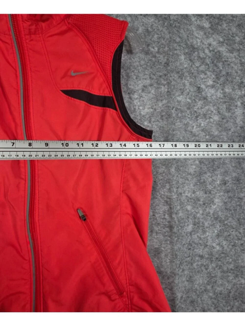 Nike Dri-FIT Women’s Running Vest Orange Size S Full Zip Athletic - Picture 4 of 10